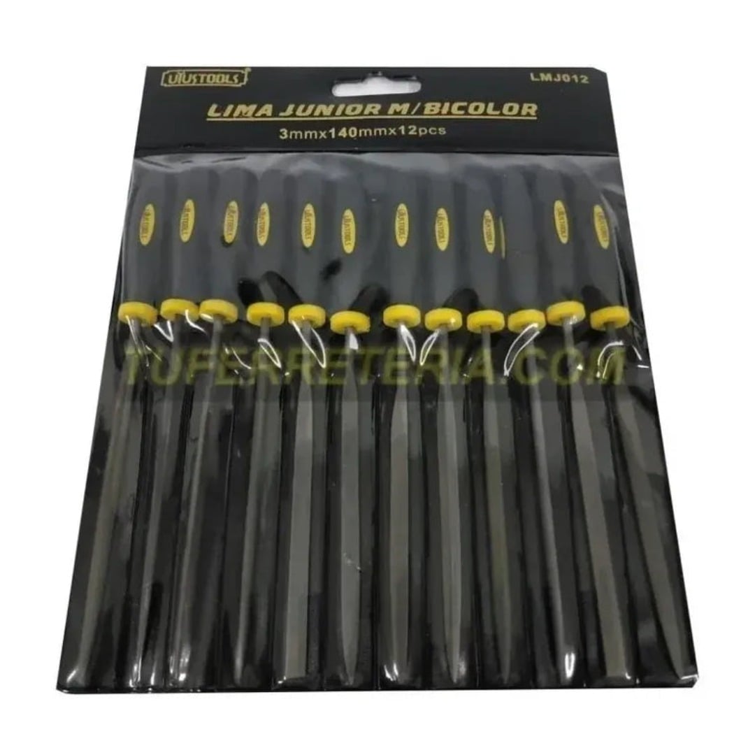 JUEGO DE LIMAS PEQUEÑAS 12 PIEZAS UYUSTOOLS LMJ012 - 2