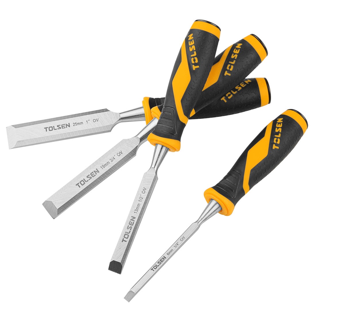 JUEGO DE FORMONES INDUSTRIAL 4 PIEZAS TOLSEN 25384 (1/4' – 1') - 1