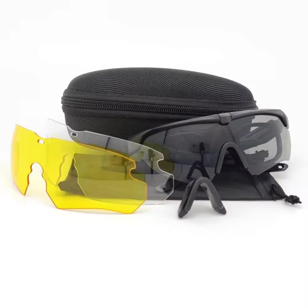 LENTES DEPORTIVOS TÁCTICOS MILITAR - 3 LUNAS PROTECCIÓN - 4