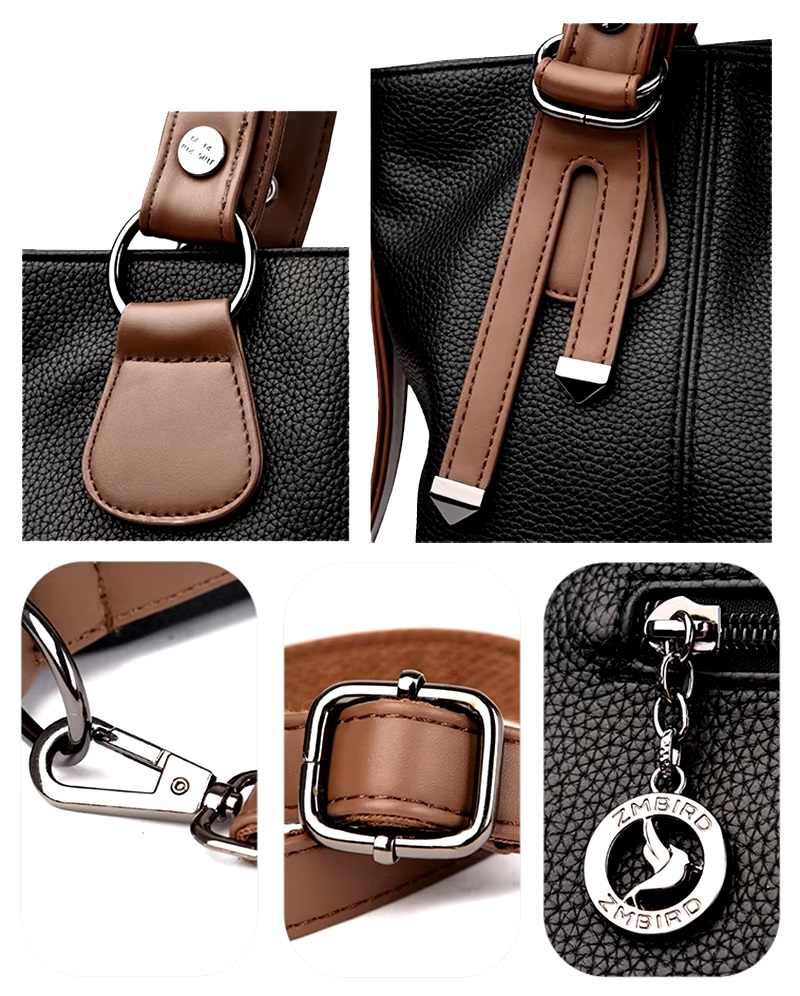 CARTERA ELEGANTE ZMBIRD- CUERO PU DE ALTA RESISTENCIA - 5
