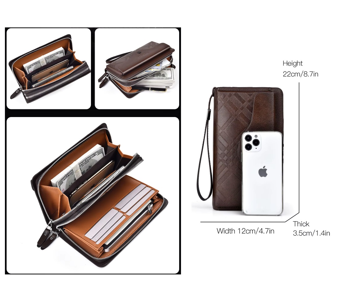 BILLETERA DE MANO PARA HOMBRE - WEIXIER - 2