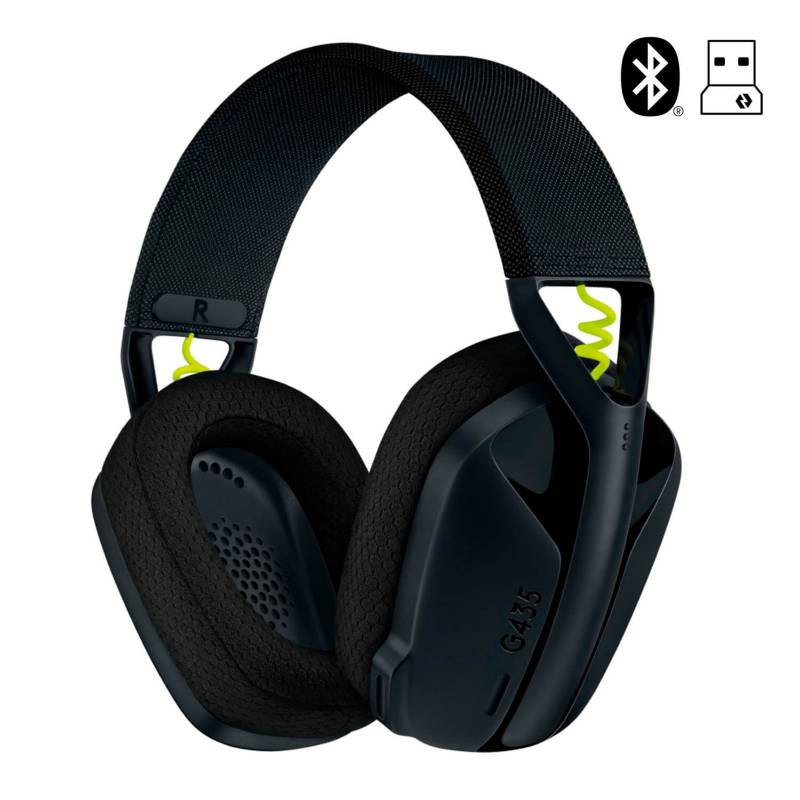 AUDIFONO LOGITECH G435 INALÁMBRICO BLUETOOTH NEGRO 981-001049 - 1