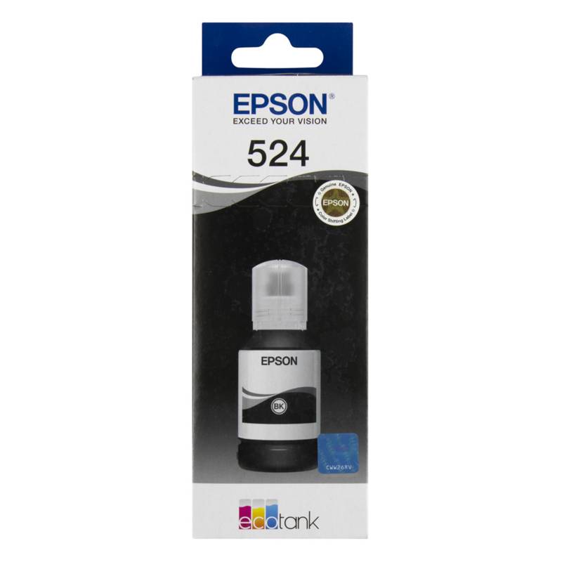TINTA EPSON 524 NEGRO (T524120) GENUINO - 1