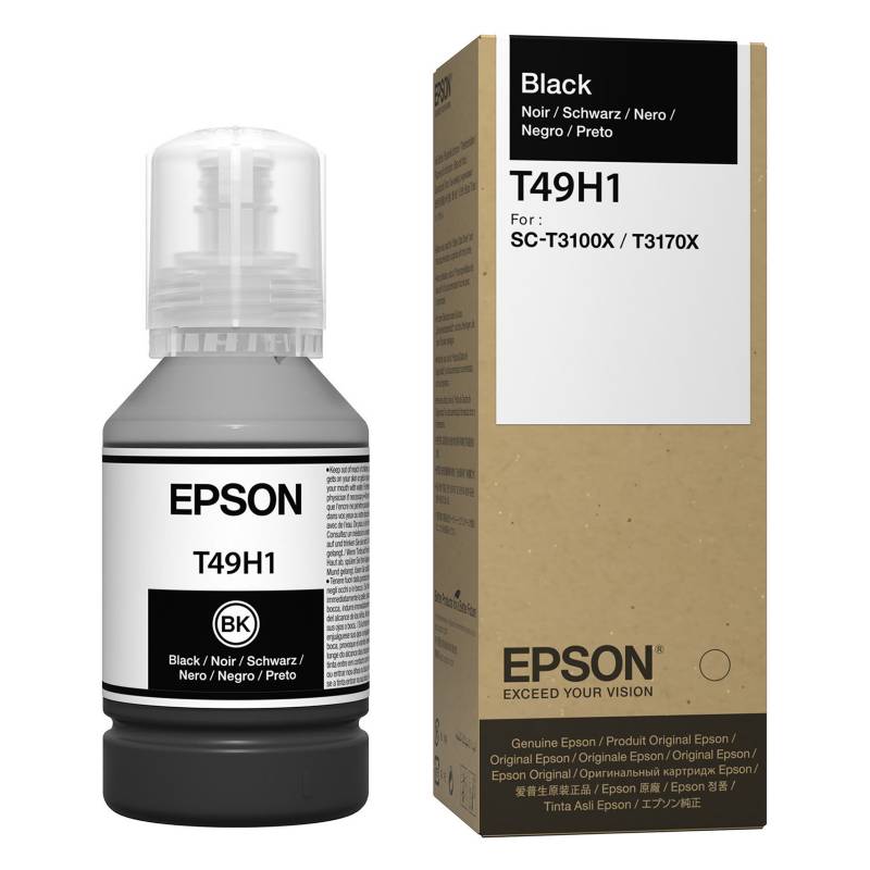 BOTELLA TINTA EPSON T49H1 NEGRO (T49H100) GENUINO - 1