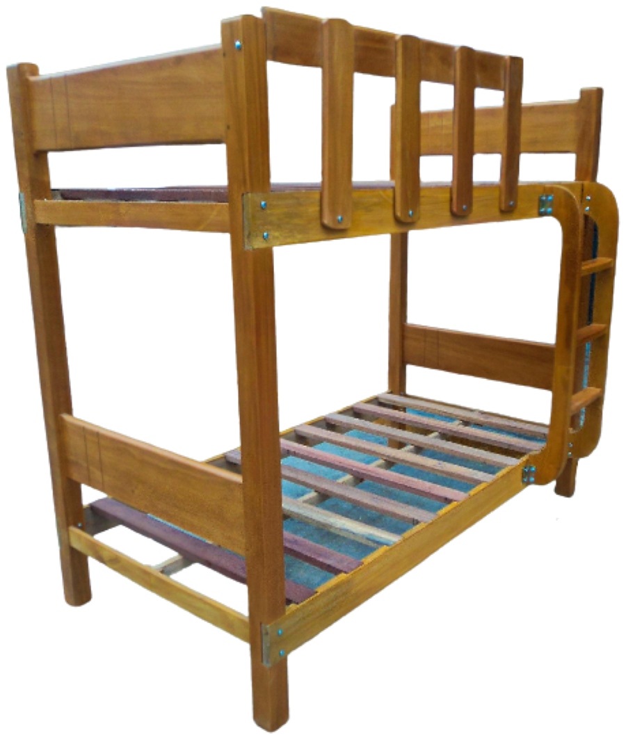 CAMAROTE PESADO 1.5 PLAZASS EN MADERA MODELO BARI - 2