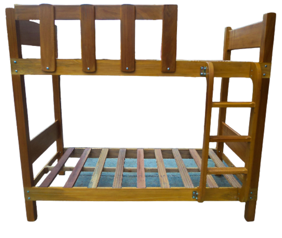 CAMAROTE PESADO 1.5 PLAZASS EN MADERA MODELO BARI - 4