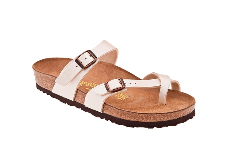 SANDALIAS UNISEX BIRKENSTOCK BLANCO MAYARI BIRKO FLOR PERLA - 1