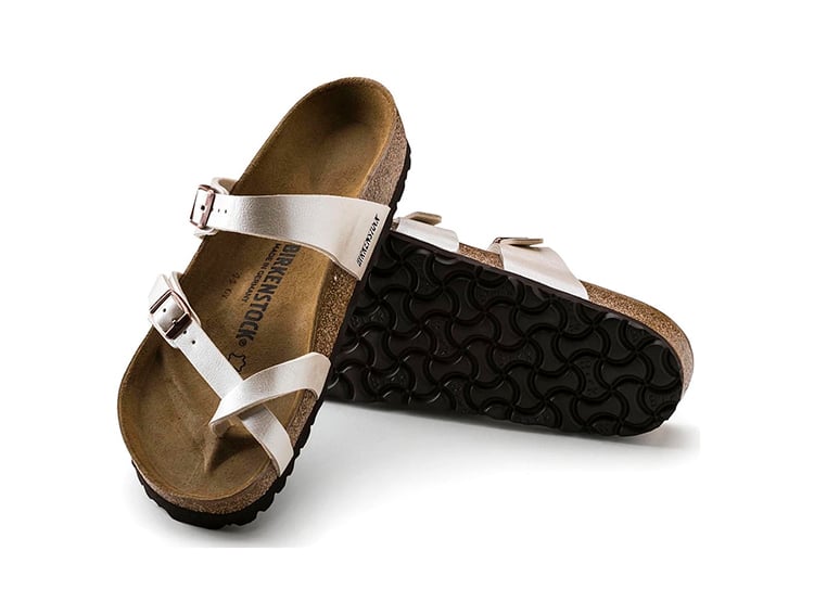 SANDALIAS UNISEX BIRKENSTOCK BLANCO MAYARI BIRKO FLOR PERLA - 3