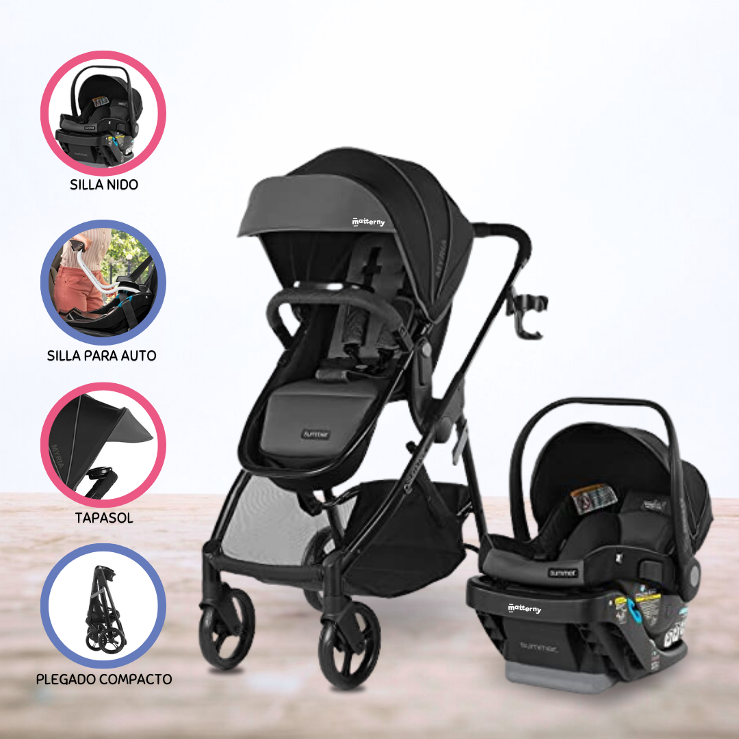 COCHES JOGGER TRAVEL SISTEM PARA BEBÉ «MYRIA LX» SLATE GREY - 1