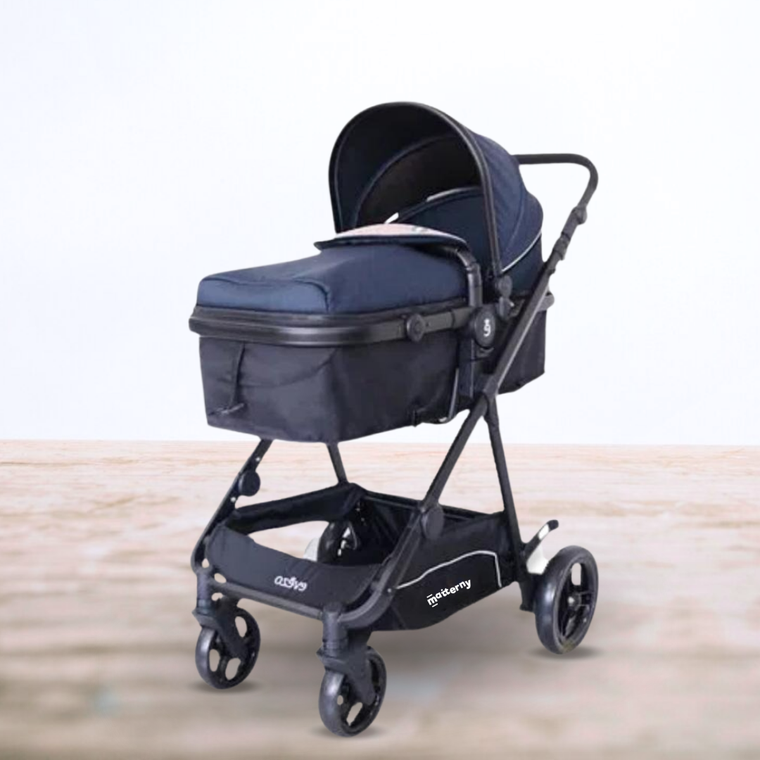 COCHE MOISÉS DEPORTIVO EVEZO POLOC AZUL DEPORTIVO MOISÉS PARA BEBÉS BLUE - 2