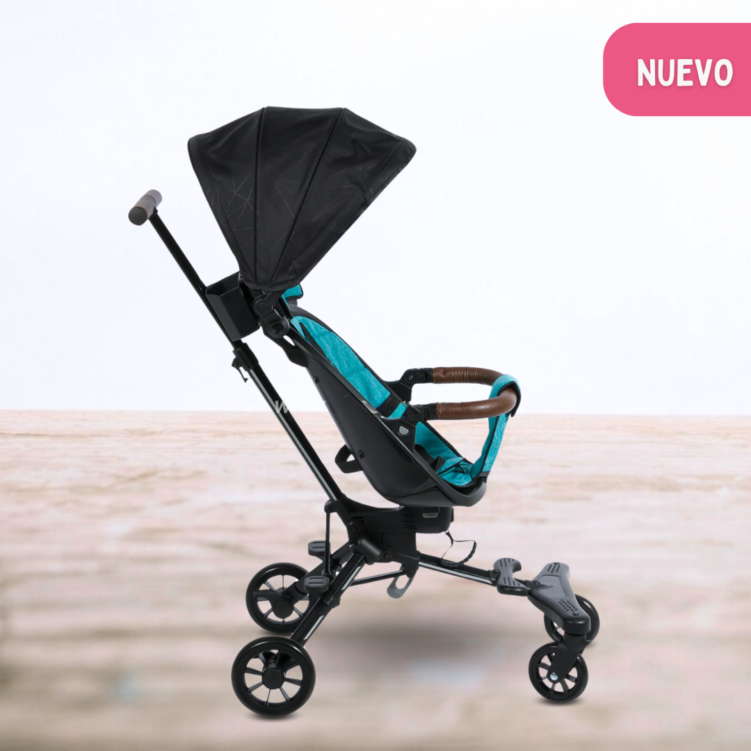 COCHE PLEGABLE GIRATORIO 360º «EASY TRAVEL» GREEN - 2