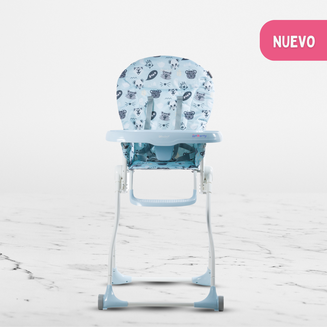 SILLA COMER EBABY ZAZI CELESTE PLEGABLE PARA BEBÉS LIGHT BLUE - 2