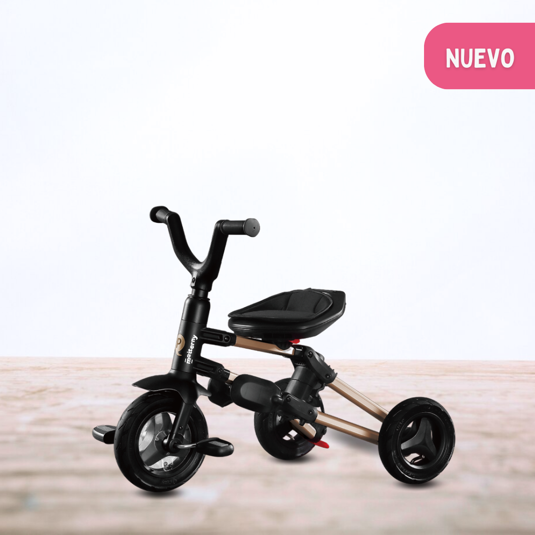 TRICICLO GUIADOR PLEGABLE PARA NIÑOS «NOVA» GOLDEN - 3