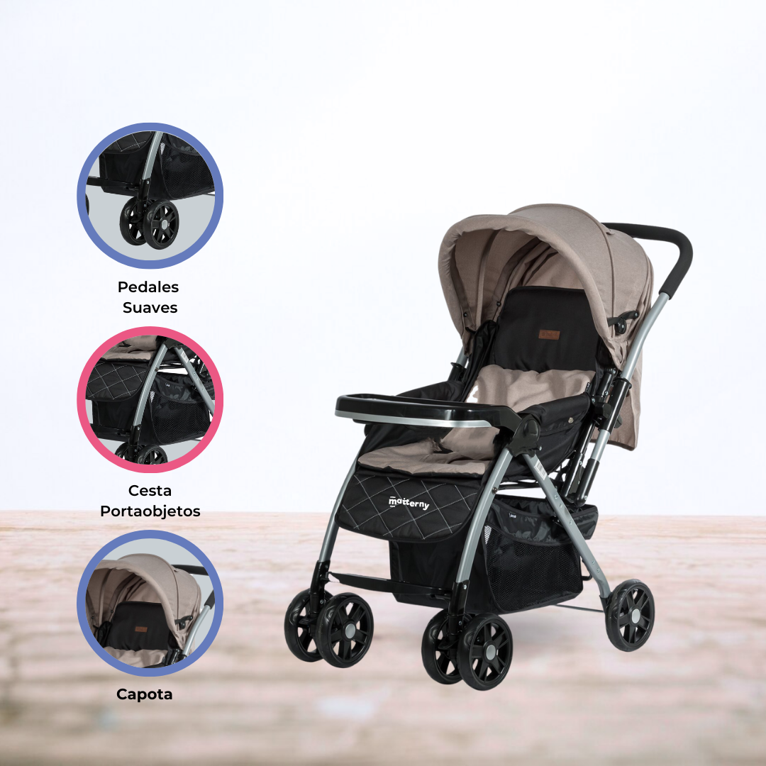 COCHE CUNA PARA BEBÉ «BLAKE SIGNATURE» BLACK - 1