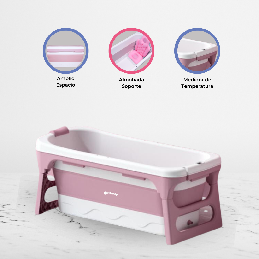 BAÑERA FAMILIAR PLEGABLE HOT TUBS II PINK - 1