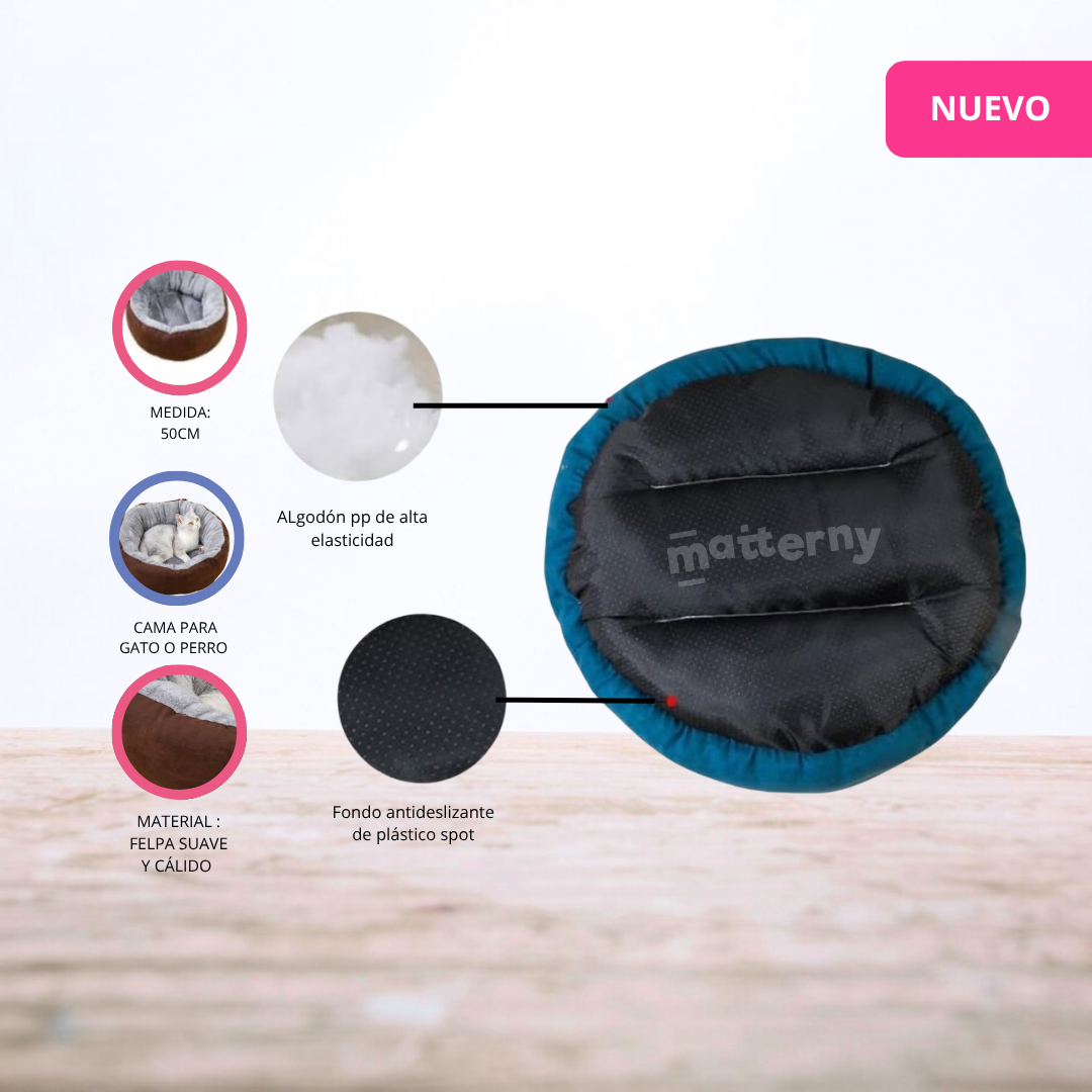 CAMA PARA MASCOTAS PARA MASCOTA EVERBEST «KIMBA» BROWNGRAY - 2