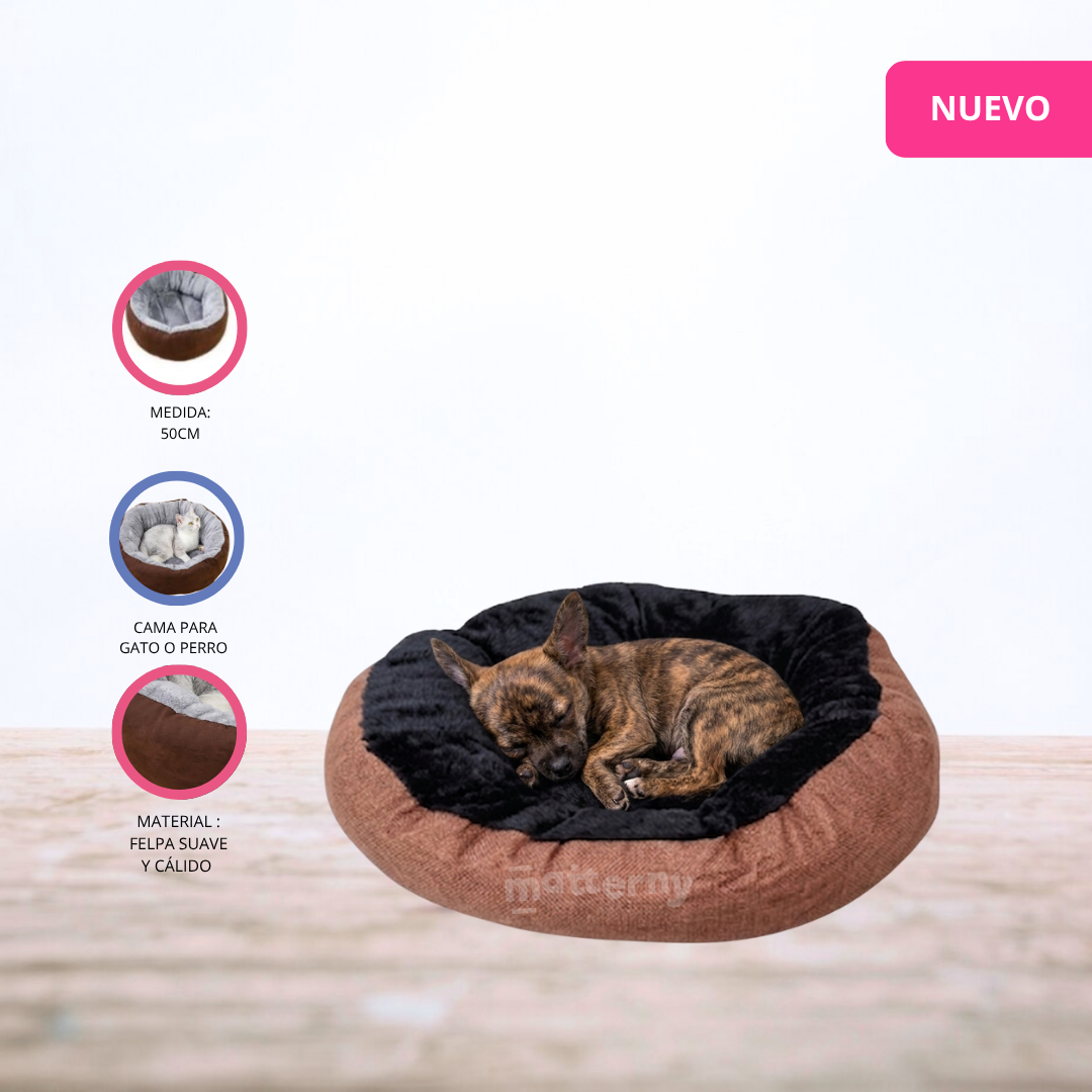 CAMA PARA MASCOTAS PARA MASCOTA EVERBEST «KIMBA» BROWN/BLACK - 1