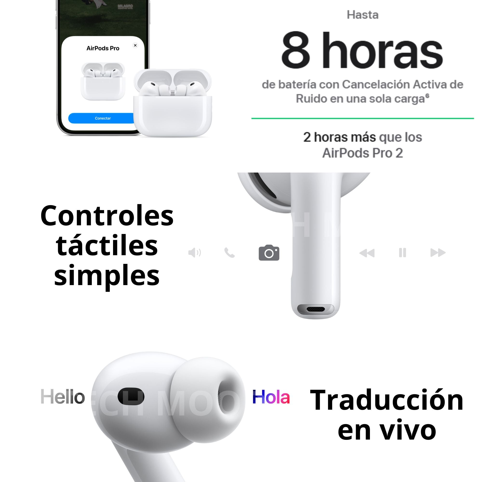 AIRPODS PRO 3 CON CANCELACIÓN DE RUIDO Y TRADUCCIÓN EN VIVO - 4