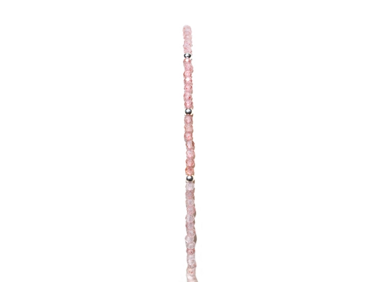 PULSERA CUARZO FRESA MINI Y PLATA 950 - 2
