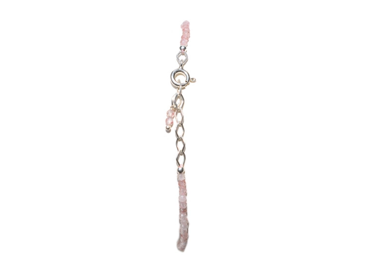 PULSERA CUARZO FRESA MINI Y PLATA 950 - 3