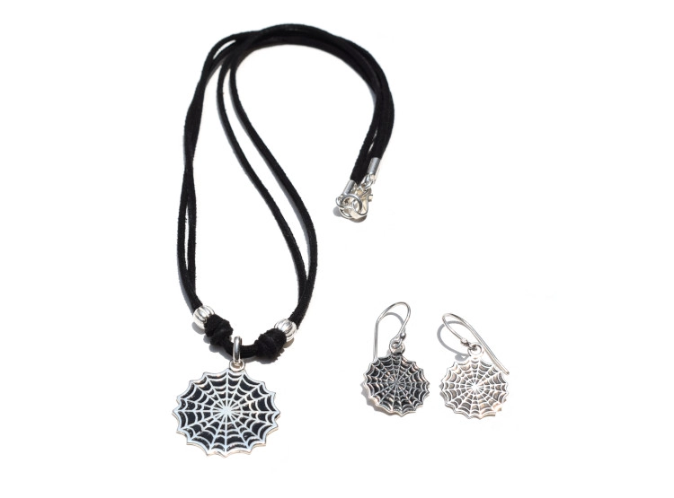 TELARAÑA SET ARETES Y COLLAR - 1