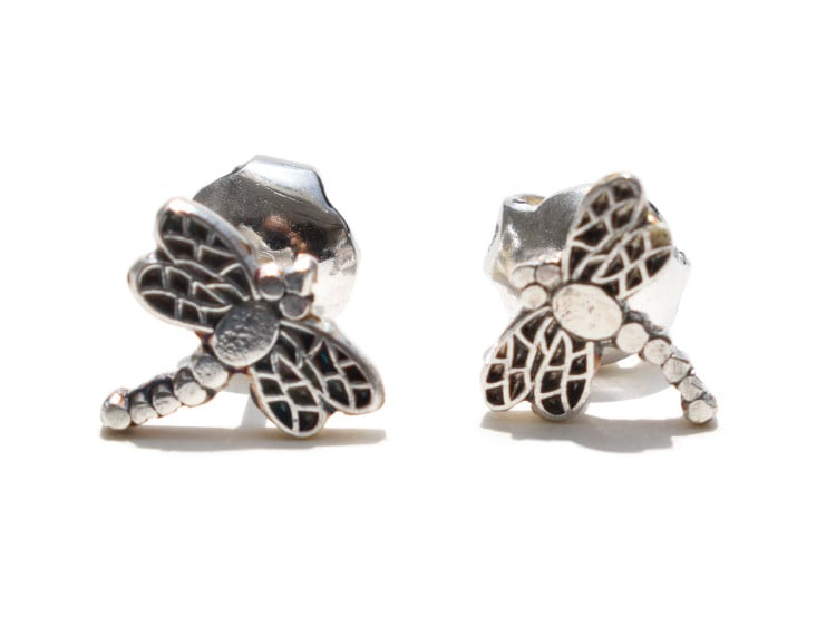 ARETE LIBELULA MINI PLATA LEY 950 - 1