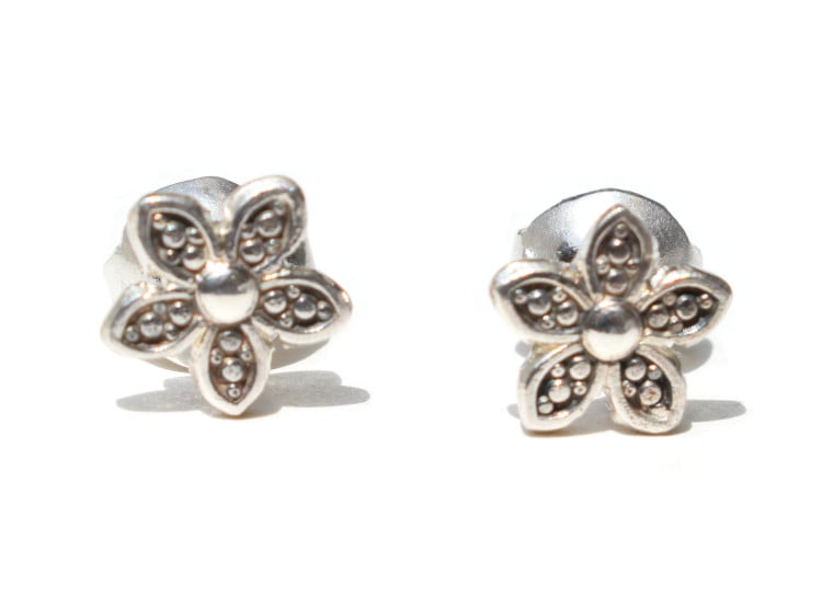 ARETE MARGARITA MINI PLATA LEY 950 - 2