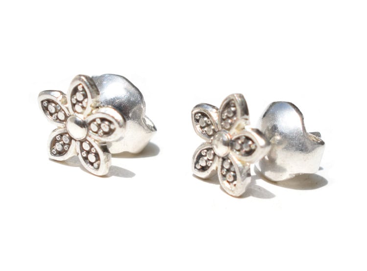 ARETE MARGARITA MINI PLATA LEY 950 - 3