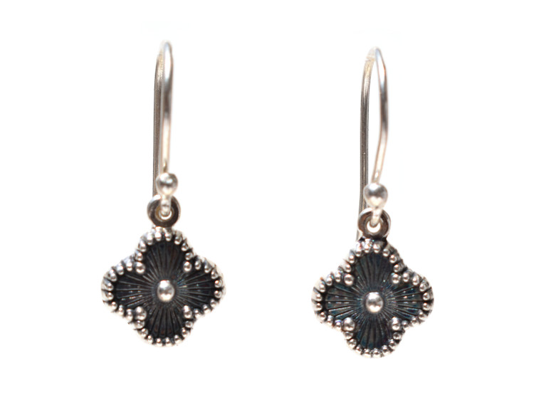 ARETE TREBOL TIPO VAN CLEEF PLATA LEY 950 - 2