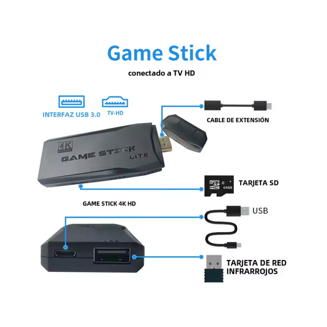 GAMEPAD USB +20,000 JUEGOS - 4