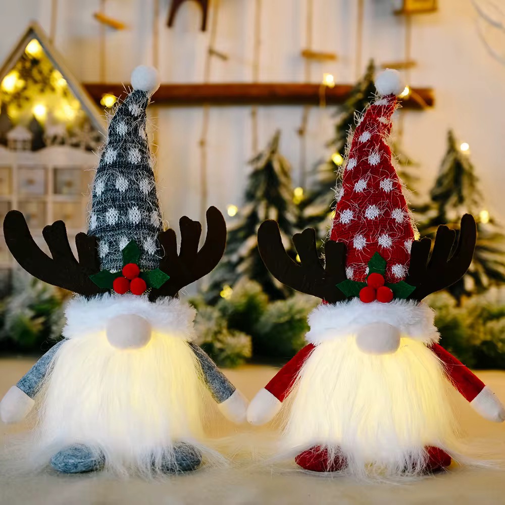 GNOMOS NAVIDEÑOS CON CUERNOS LUMINOSOS - 1