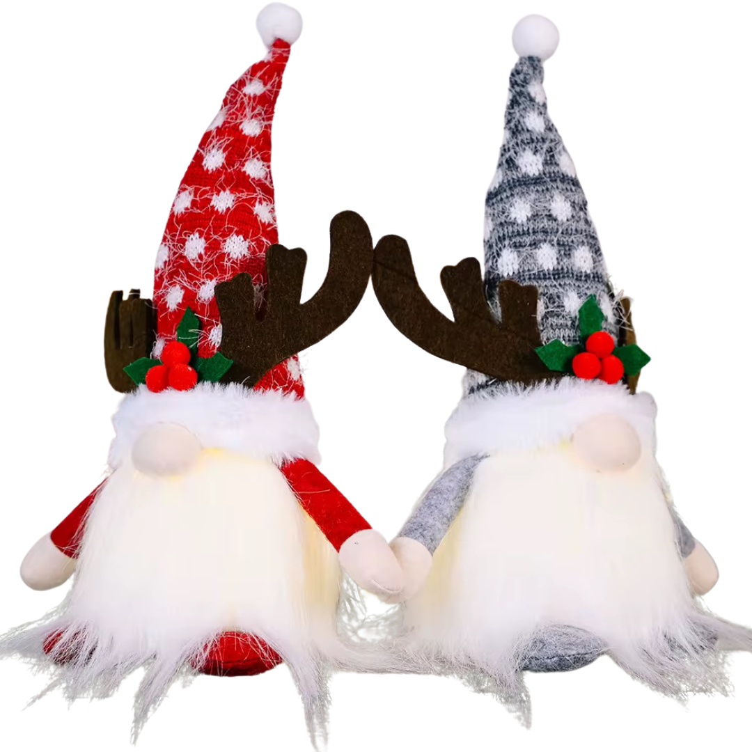 GNOMOS NAVIDEÑOS CON CUERNOS LUMINOSOS - 5