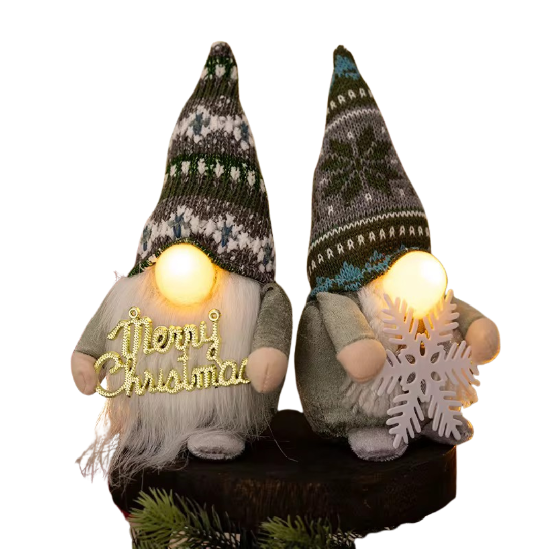 GNOMOS NAVIDEÑOS NARIZONES LUMINOSOS - 4