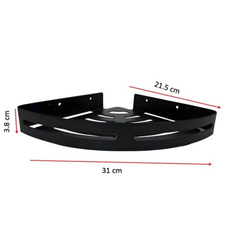 ESQUINERO ORGANIZADOR DUCHA- COCINA NEGRO ACERO PACK 2 UNIDADES - 3