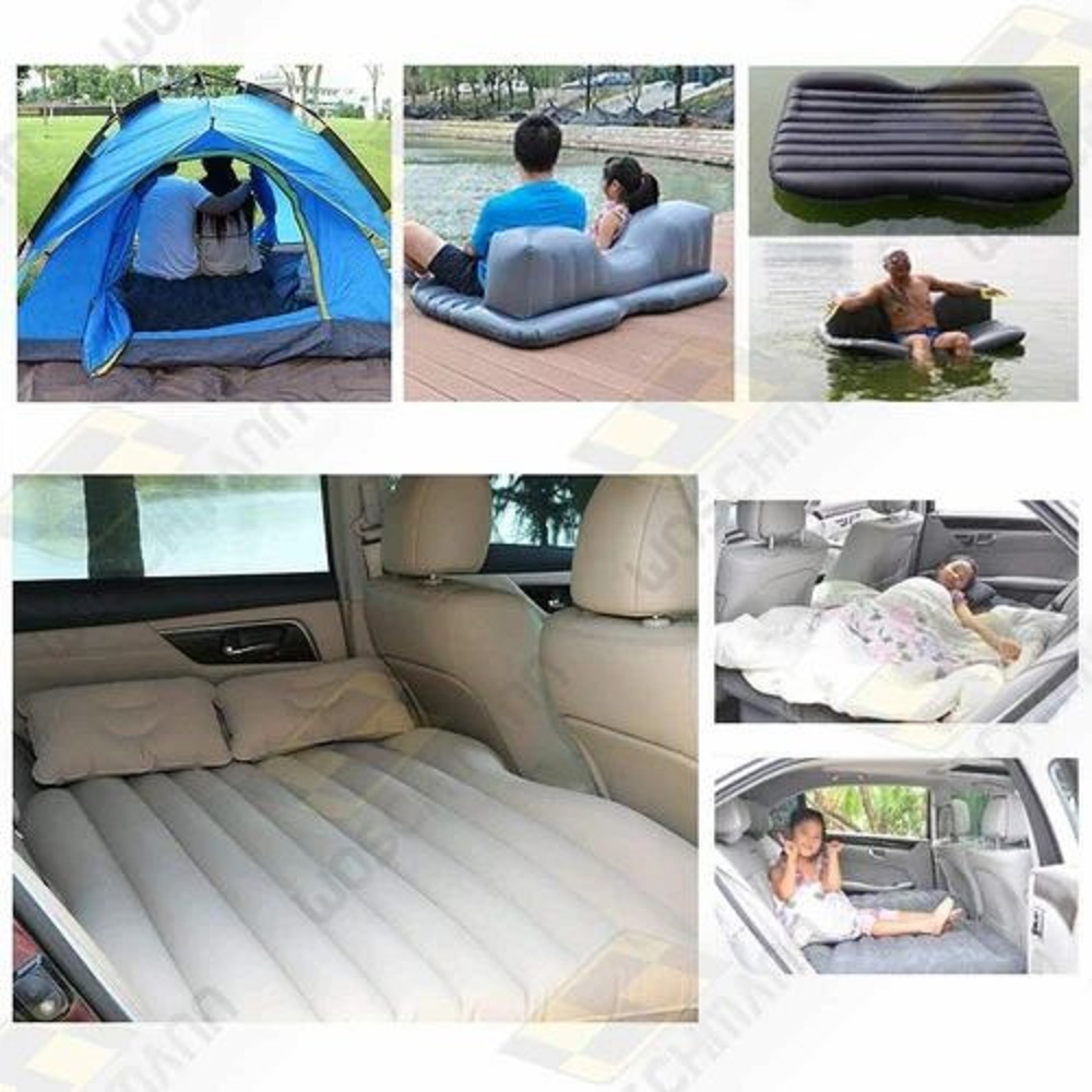 COLCHÓN INFLABLE AUTO HOGAR PASEOS + ALMOHADAS + INFLADOR - 4