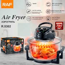 FREIDORA DE AIRE RAF 12 LITROS HALÓGENA – COCINA MÁS RÁPIDO, SALUDABLE Y SIN ACEITE - 1