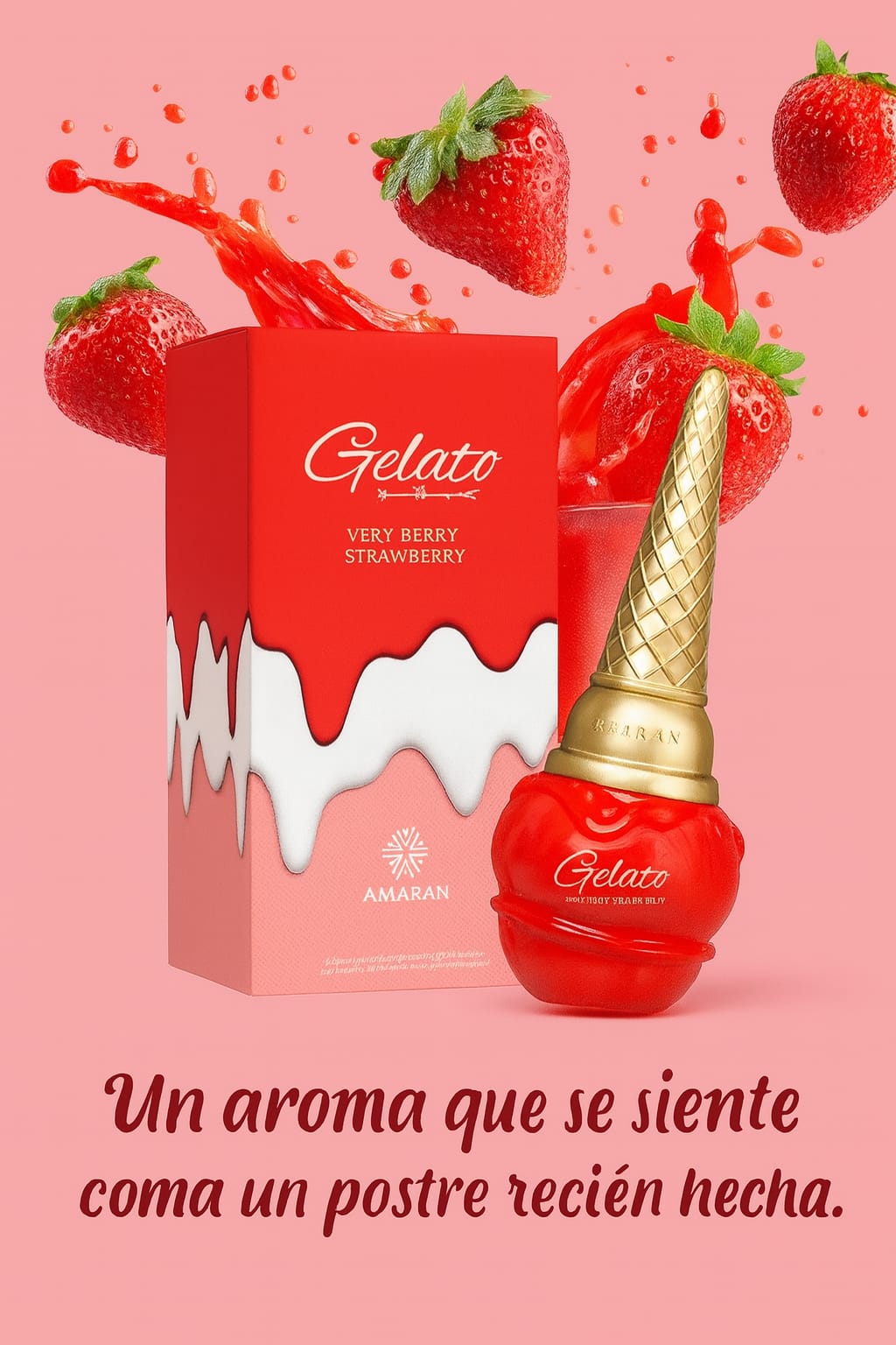 PERFUMES ARABES AMARAN GELATO – VERY BERRY STRAWBERRY - 1