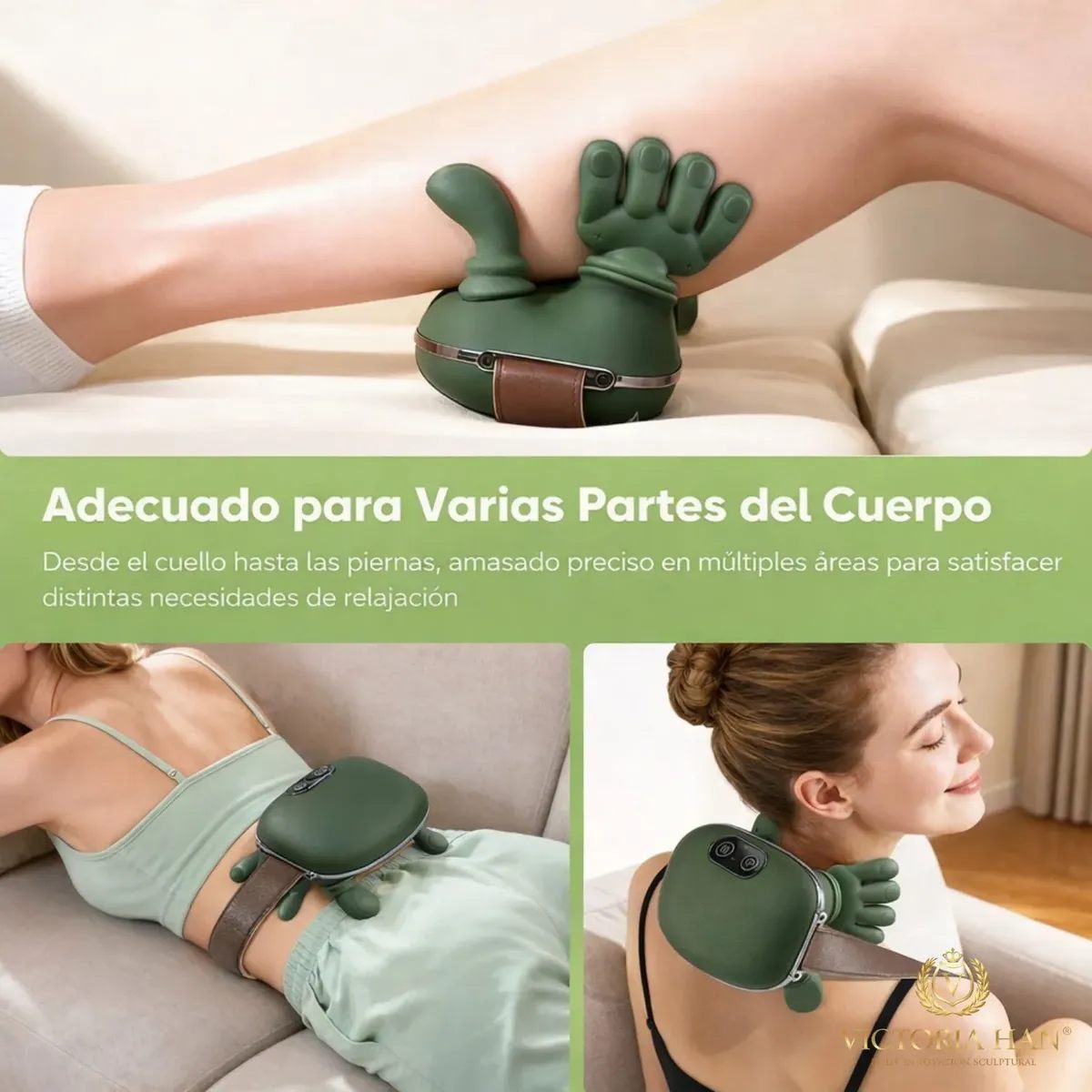 MASAJEADOR DE CUELLO Y HOMBROS 4D CON CALOR RELAJANTE - 2