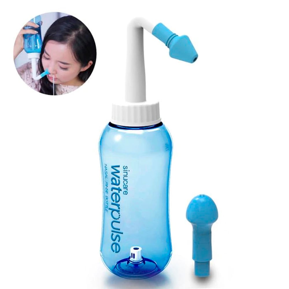 LIMPIADOR IRRIGADOR NASAL WATERPULSE ADULTOS-NIÑOS ALERGIAS C/AZUL 300ML - 1