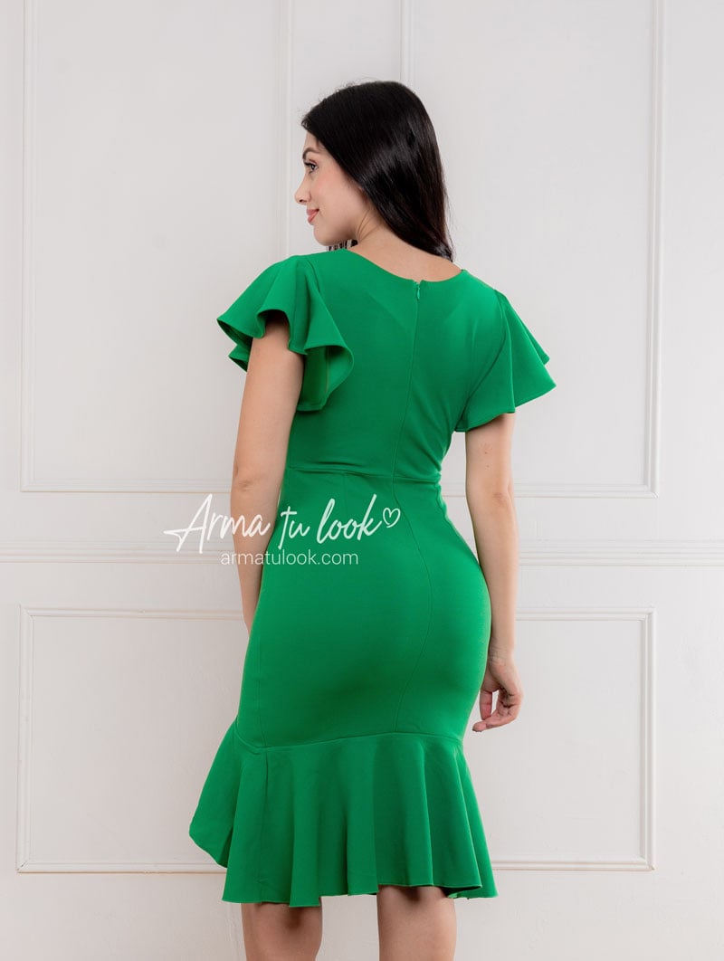 VESTIDO CORTO MUJER ARMA TU LOOK DRUCELIA ESCOTE EN V ABERTURA EN PIERNA - 3