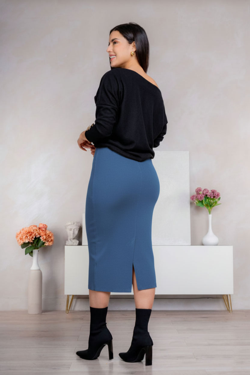 FALDA MIDI CASHMERE MUJER ARMA TU LOOK MARIANA - 3