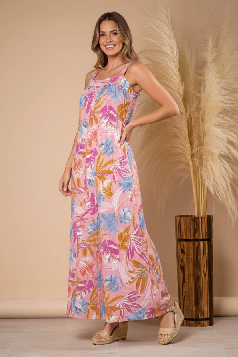 ENTERIZO MAXI PALAZZO MUJER ARMA TU LOOK IPANEMA FLOREADO OVERSIZE - 2