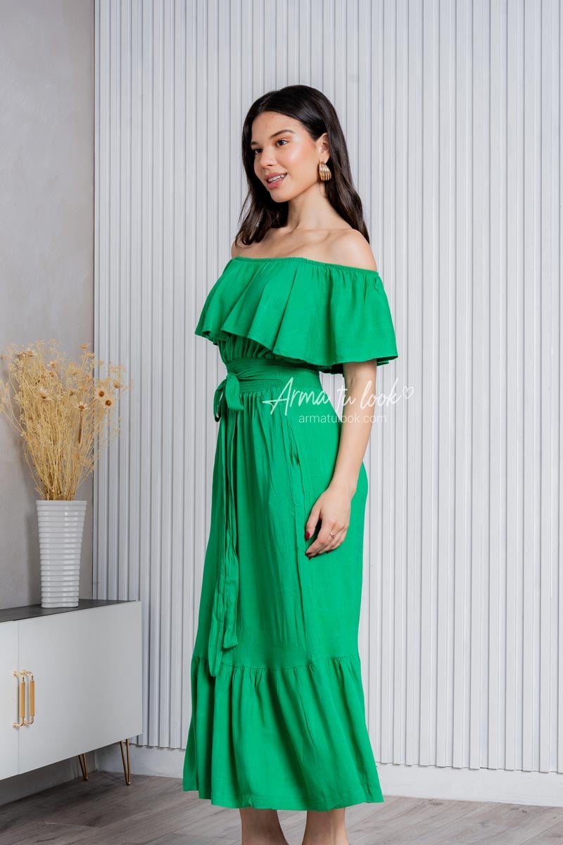 VESTIDO MARICIELO RUMBERO DE LINO - 1