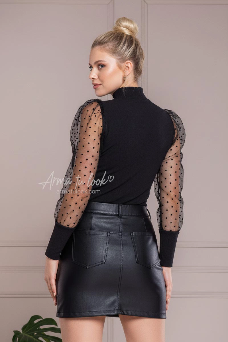 BLUSA LILIANA CAFARENA MANGAS DE TUL - 2