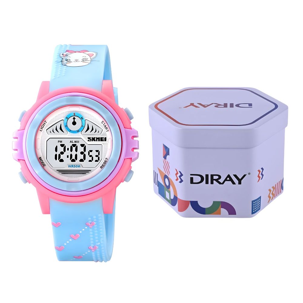 RELOJ DIGITAL DE SILICONA PARA NIÑOS Y NIÑAS MODELO GATA - 5