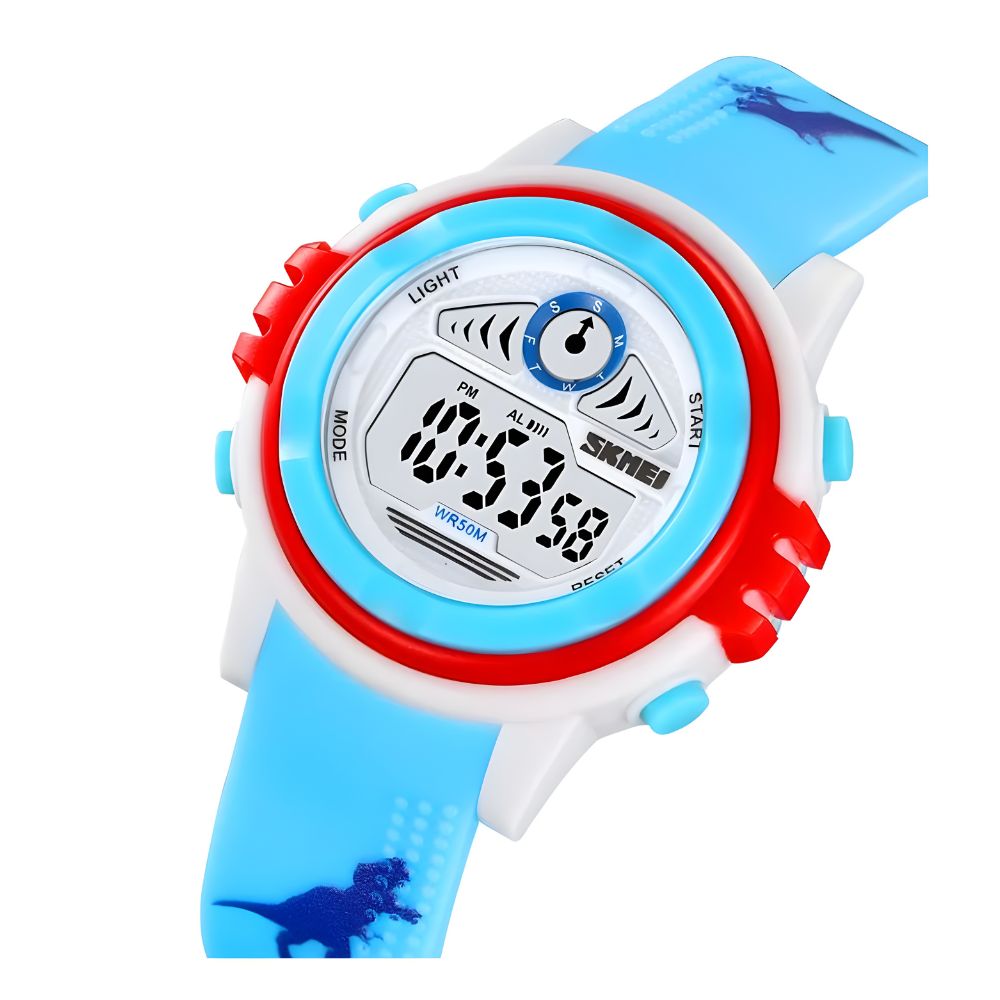 RELOJ DIGITAL DE SILICONA PARA NIÑOS MODELO DINOSAURIO - 2