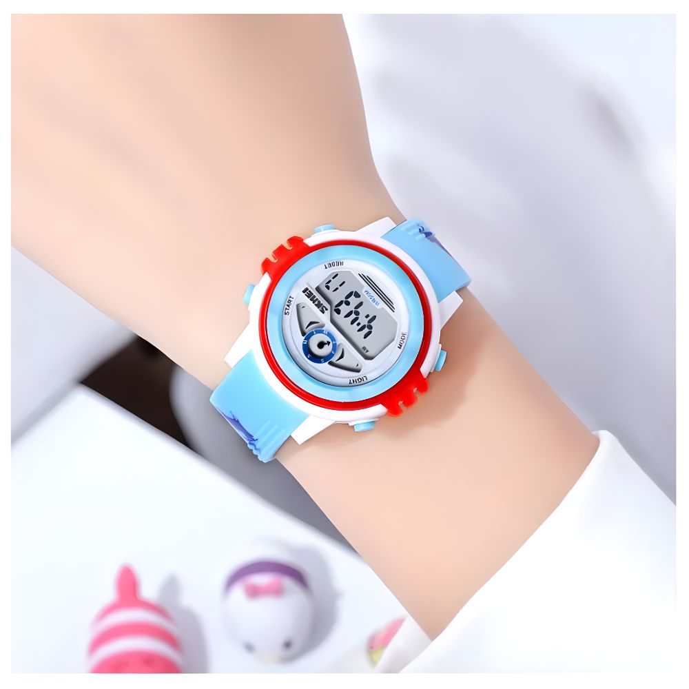 RELOJ DIGITAL DE SILICONA PARA NIÑOS MODELO DINOSAURIO - 4