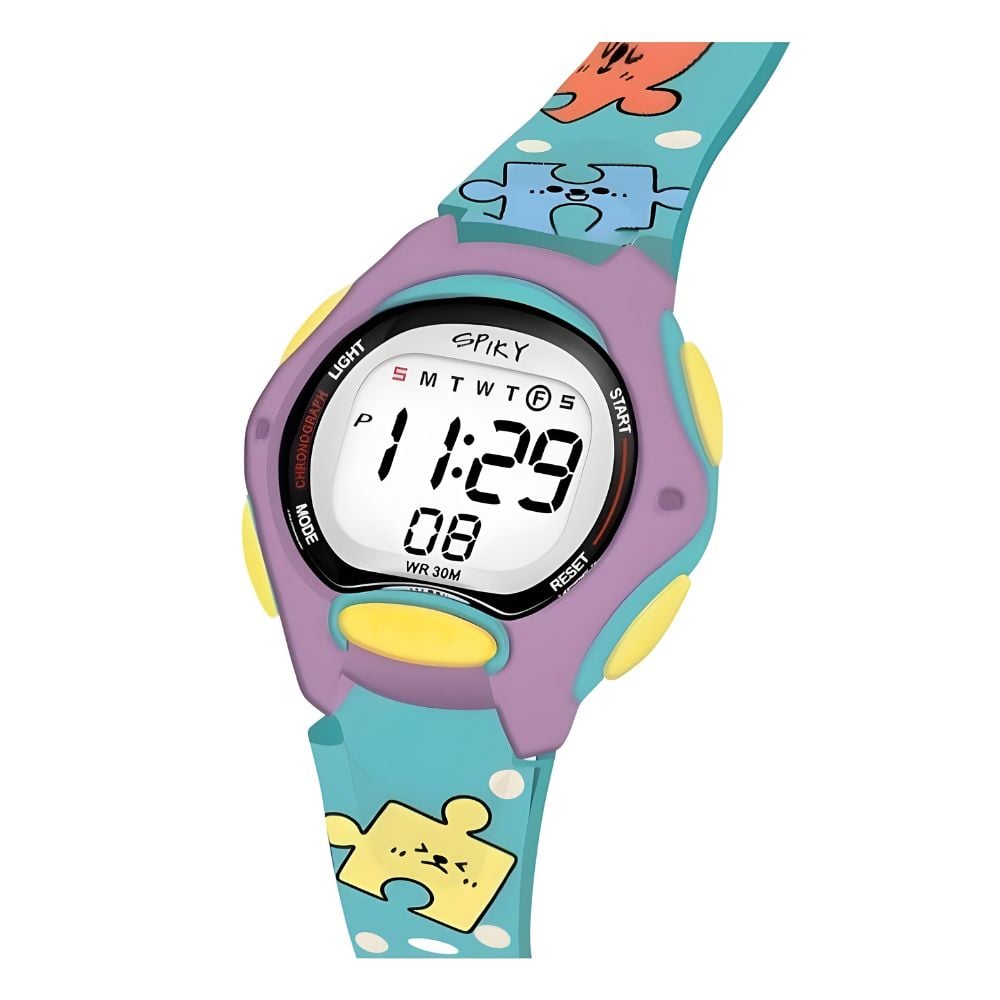 RELOJ DIGITAL DE SILICONA PARA NIÑAS MODELO PUZZLE - 2