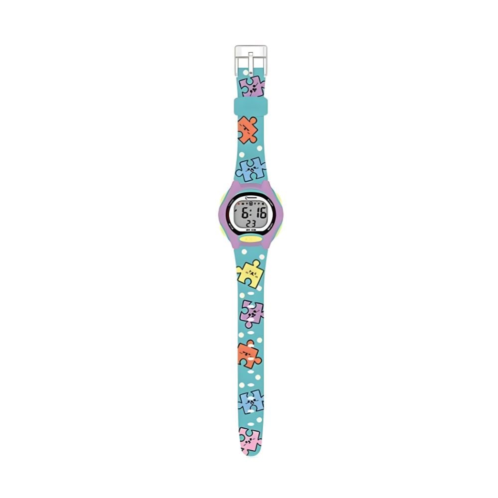 RELOJ DIGITAL DE SILICONA PARA NIÑAS MODELO PUZZLE - 3