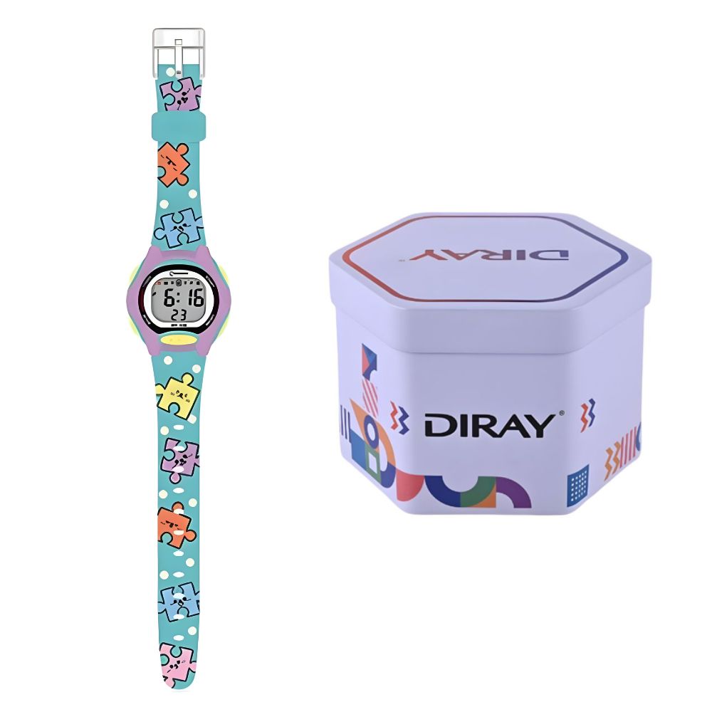 RELOJ DIGITAL DE SILICONA PARA NIÑAS MODELO PUZZLE - 5